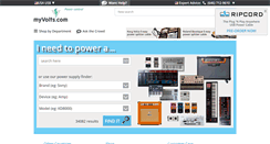 Desktop Screenshot of myvolts.com